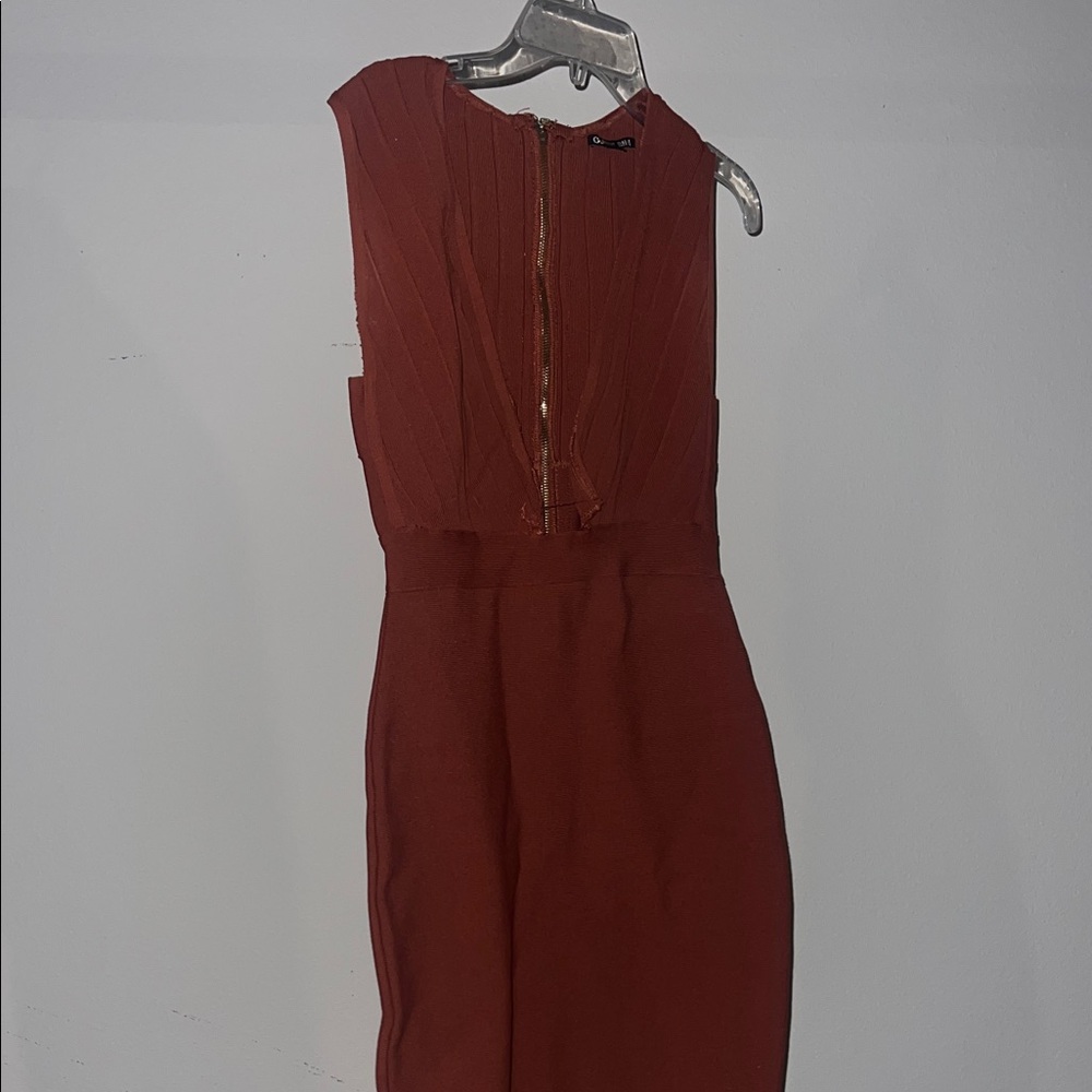 Gianni Bini Backless Brown Dress